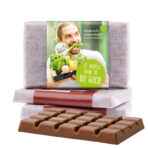 Design chocolate in jarsine paper