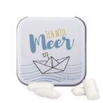 Square tin, white, KoRo chewing gum - Image 2