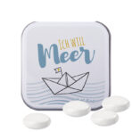 Square tin, white, Mentos chewy candy Mint - Image 2