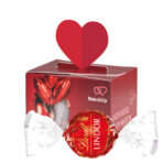 Mini gift box heart, LINDOR Milk ball - Slika 2