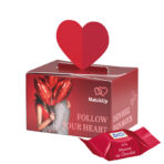Mini gift box heart, Ritter SPORT chocolate cubes Mousse au Chocolat - Slika 2