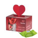 Mini gift box heart, Ritter SPORT chocolate cubes whole Hazelnut in Praline Cream - Slika 2