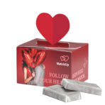 Mini gift box heart, Lindt chocolate bars - Slika 2