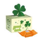 Mini gift box cloverleaf, Ritter SPORT chocolate cubes double caramel - Slika 2