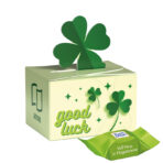Mini gift box cloverleaf, Ritter SPORT chocolate cubes whole Hazelnut in Praline Cream - Slika 2