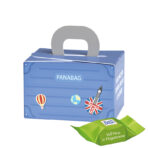 Mini gift box suitcase, Ritter SPORT chocolate cubes whole Hazelnut in Praline Cream - Slika 2