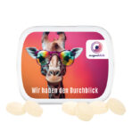 Hinged tin, white, Mini sweets, candy japanese mint - Image 2