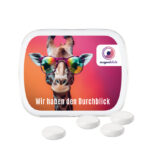 Hinged tin, white, Mentos chewy candy Mint - Image 2