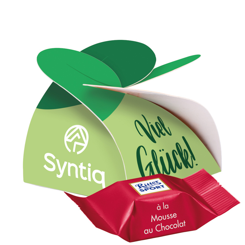 kleines_praesent_ritter_sport_mousse_au_chocolat Small present, Ritter SPORT chocolate cubes chocolate crisp - Slika 1