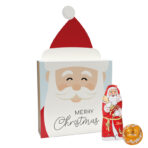 Lindt present, promotional slipcase "santa cap", LINDOR mini chocolate balls & Santa