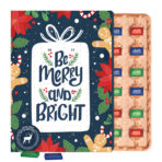 Brand wall advent calendar ECO, cardboard inlay, Lindt mini chocolate bars - Slika 2