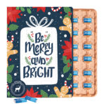 Brand wall advent calendar ECO, cardboard inlay, share mini chocolate bars - Image 2
