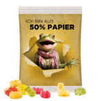 Maxi bag 50g, white foil with approx. 50 % paper content, Trolli fruit jelly gums premium bears - Image 2