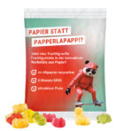 Maxi bag 50 g, recyclable paper white, Trolli fruit jelly gums premium bears - Image 2