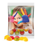 Maxi bag 50g, foil transparent, Trolli fruit jelly gums soccer ball - Image 2