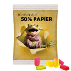 Maxi bag 50g, white foil with approx. 50 % paper content, Trolli fruit jelly gums mobile - Image 2
