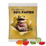 Maxi bag 50g, white foil with approx. 50 % paper content, Trolli fruit jelly gums house - Image 2