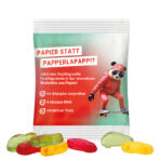 Mini bag 10g, recyclable paper white, Trolli fruit jelly gums cars - Image 2