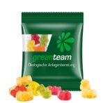 Mini bag 10g, compostable foil transparent, Trolli fruit jelly gums premium bears - Image 2