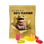 Mini bag 15g, paper foil white, Trolli fruit jelly gums mobile - Image 2