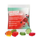 Mini bag 15g, recyclable paper white, Trolli fruit jelly gums house - Image 2