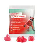 Mini bag 10g, recyclable paper white, Trolli fruit jelly gums heart - Slika 2