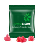 Mini bag 10g, compostable foil white, Trolli fruit jelly gums heart - Image 2