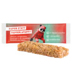 Cereal bar, recyclable paper white, multigrain apple cereal bar with raisins - Image 2