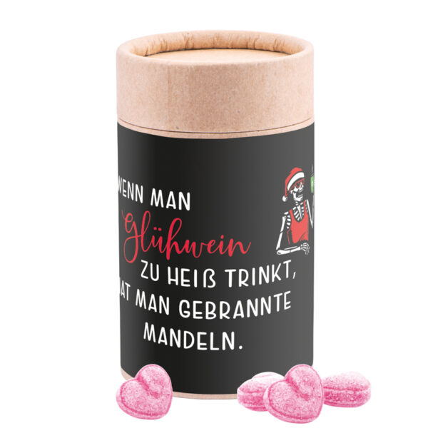 Paper can eco midi, candied mulled wine hearts