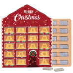 Mini bar advent calendar house ECO, cardboard inlay, mini chocolate bars - Slika 2