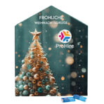 Mini bar advent calendar house , share mini chocolate bars - Image 2