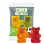 Trolli team jelly bears, compostable foil white