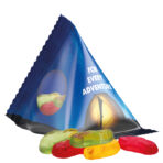 Jelly gums tetrahedron, foil transparent, Trolli fruit jelly gums cars - Image 2