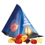 Jelly gums tetrahedron, foil transparent, Trolli fruit jelly bears with 30 % fruit juice - Image 2