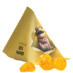 Jelly gums tetrahedron, white foil with approx. 50 % paper content, vitamin jelly gums - Image 2