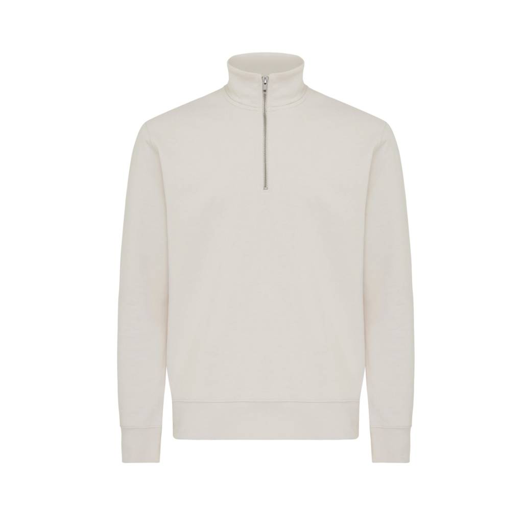 x00T9601-T9601.040.XXXL-1 IQONIQ Elgon recycled cotton quarter zip sweater - Slika 1