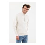 IQONIQ Elgon recycled cotton quarter zip sweater - Slika 9