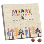XS advent calendar, grass paper, M&M's crispy