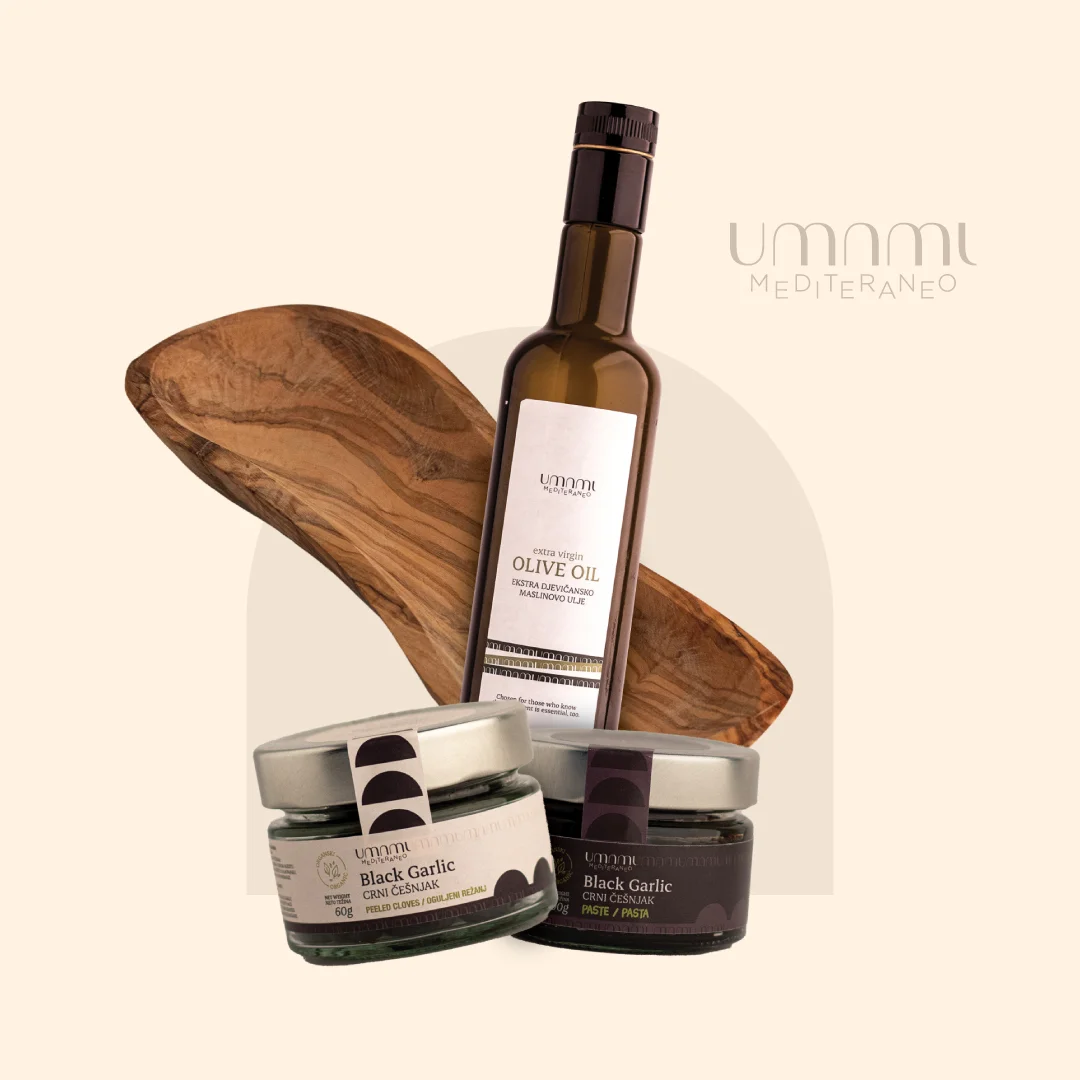 Poklon set Umami crni organski češnjak mix