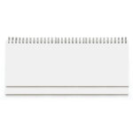 Planer STOLNI BRISTOL BIJELI, spiralni, dim:30x14,5cm, 128 str. P/50