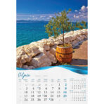 "BISERNA DALMACIJA" 13 list., dim: 33x55 cm, PVC vrećica, P/40, color kalendar - Slika 4