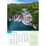 "NACIONALNI PARKOVI HRVATSKE" 13 list., dim: 33x55 cm, PVC vrećica, P/40, color kalendar - Slika 6