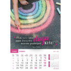 "MOTIVACIJSKI KALENDAR" 13 list., dim: 30,5x50 cm, PVC vrećica, P/50, color kalendar - Slika 7