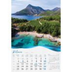 "BISERNA DALMACIJA" 13 list., dim: 33x55 cm, PVC vrećica, P/40, color kalendar - Slika 10