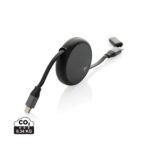 Terra RCS recycled aluminium retractable 240W 2-in-1 cable - Image 2