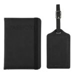 Recycled PU passport holder and luggage label Zani