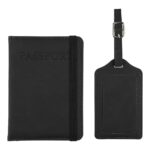 Recycled PU passport holder and luggage label Zani