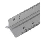 Aluminium 30 cm triangle-shaped ruler Tavi - Image 8