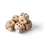 Beech wooden dice set Celine - Slika 4