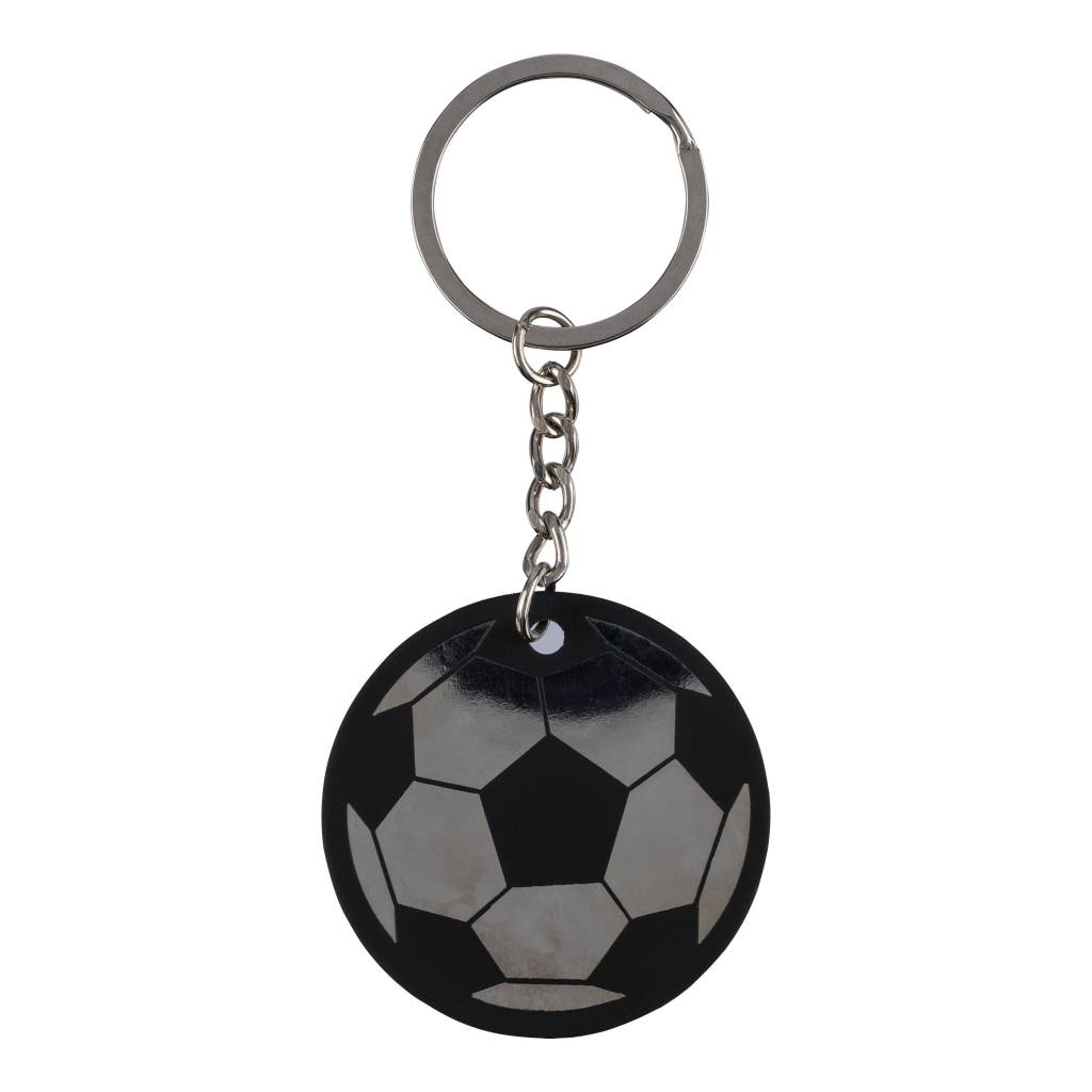 g00G1349497-00G001999999-0 Recycled stainless steel soccer ball keychain Ciro - Slika 1